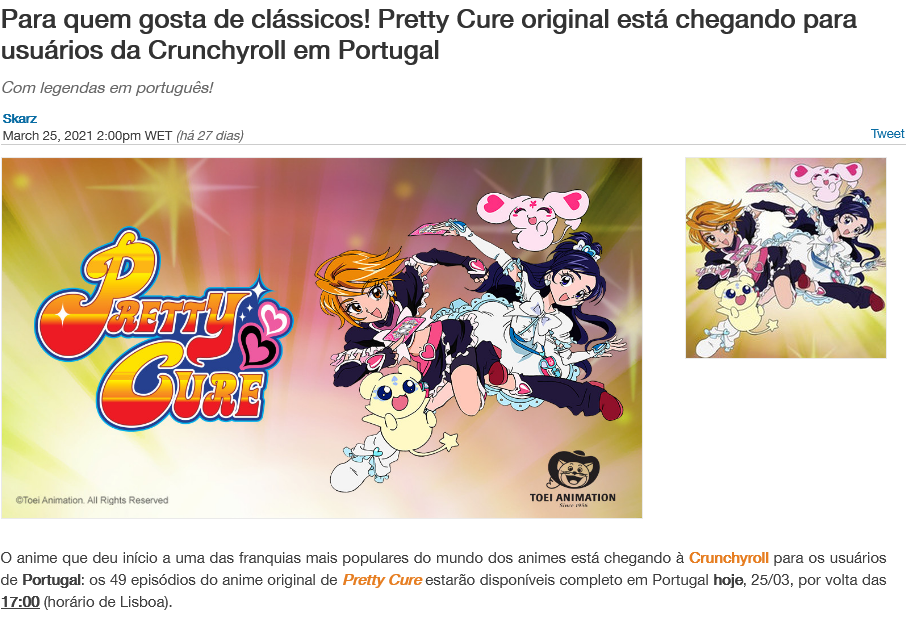 Novo site da Crunchyroll agora está disponível para todos os usuários do  Brasil e Portugal - Crunchyroll Notícias